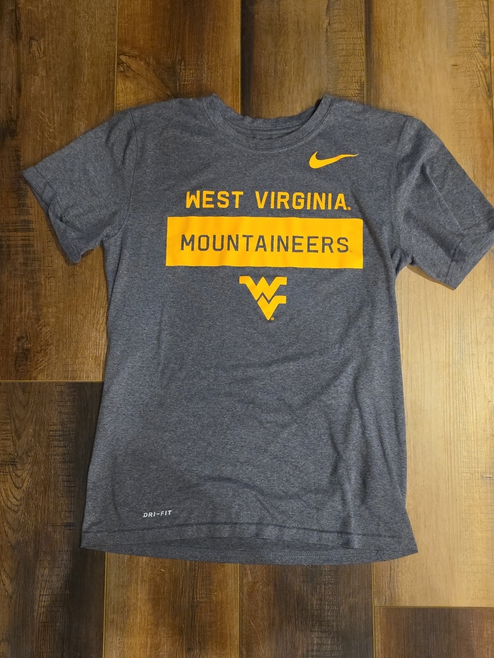 Nike Gray & Gold West Virginia Mountaineers Graphic Tee